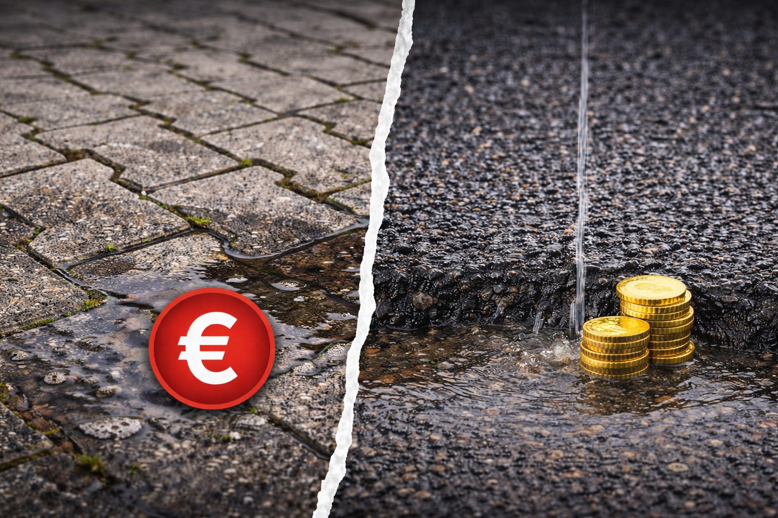 Steinteppich Einfahrt